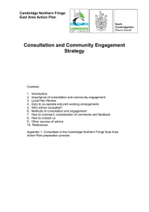 Consultation and Community Engagement Strategy