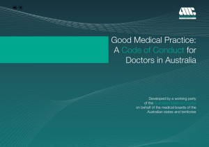 Good Medical Practice: A Code of Conduct for Doctors in Australia