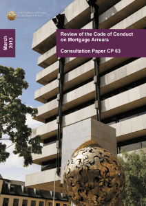 Review of the Code of Conduct on Mortgage Arrears Consultation