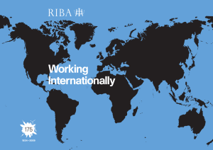 Working Internationally - Royal Institute of British Architects