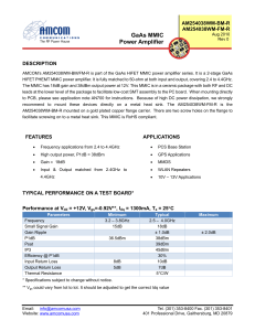GaAs MMIC Power Amplifier