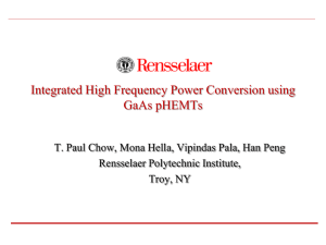 Integrated High Frequency Power Conversion using GaAs pHEMTs