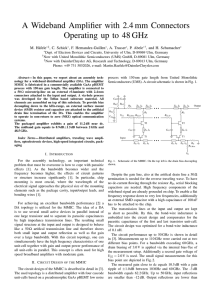 A Wideband Amplifier with 2.4mm Connectors Operating up to 48 GHz