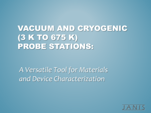 VACUUM AND CRYOGENIC (3 K TO 675 K