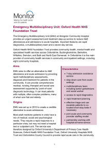 Emergency Multidisciplinary Unit