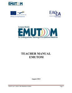 Teacher manual