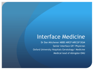 Dr Dan Mitchener - Ambulatory Emergency Care