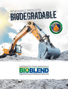 BioBlend Brochure - Catalys Lubricants