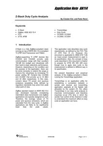 Z-Stack Duty Cycle Analysis App Note