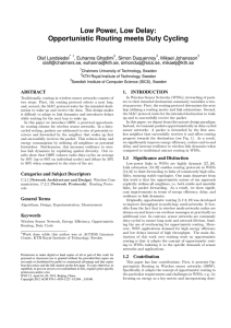 Low Power, Low Delay: Opportunistic Routing meets Duty Cycling