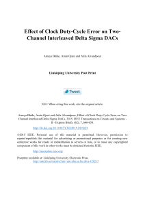 Effect of Clock Duty-Cycle Error on Two