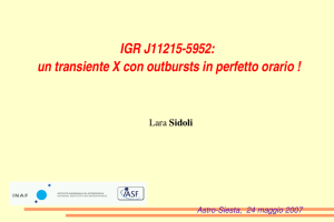 IGR J112155952: un transiente X con outbursts in