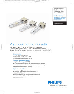 Philips MasterColor® CDM Elite 3000K Tubular Single
