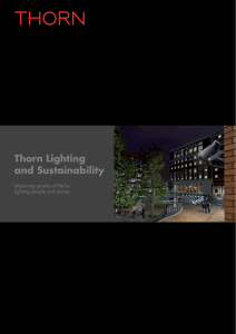 Thorn Lighting and Sustainability