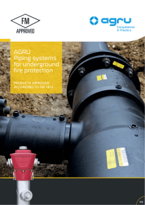 AGRU Piping systems for underground fire protection