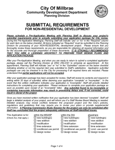 Non-Residential Submittal Requirements
