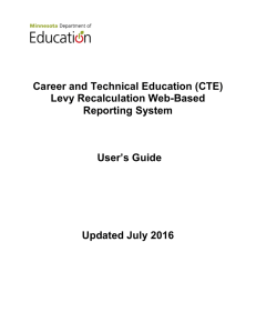 (CTE) Levy Recalculation Web