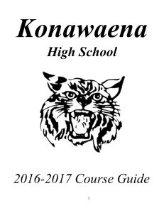 Course Guide - Konawaena High School