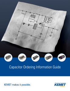 Capacitor Ordering Information Guide