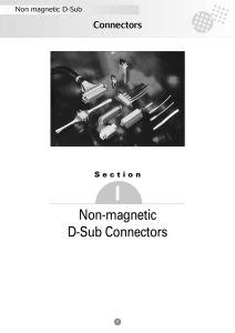 Non-magnetic D-Sub Connectors