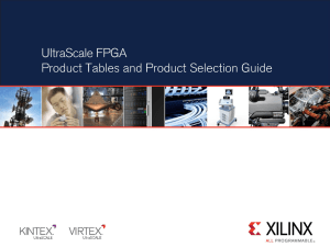 UltraScale FPGA Product Tables and Product Selection Guide