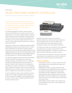 Aruba 7000 series Mobility Controllers