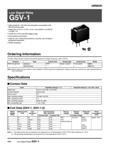 Ordering Information Specifications