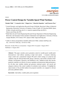 Power Control Design for Variable-Speed Wind Turbines