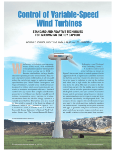 Control of Variable Speed Wind Turbines: Standard and Adaptive