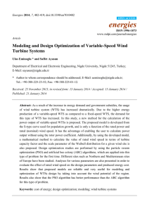 Modeling and Design Optimization of Variable