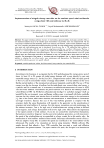 Implementation of adaptive fuzzy controller on the variable speed