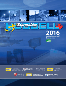 2016 - Hubbell Canada LP
