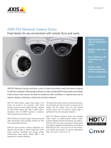 AXIS P33 Network Camera Series, P3343/-V