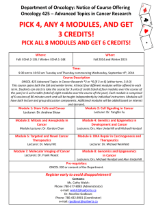 PICK 4, ANY 4 MODULES, AND GET 3 CREDITS!