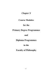 Modules in Philosophy - St. Patricks College Maynooth