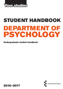 Undergraduate student handbook