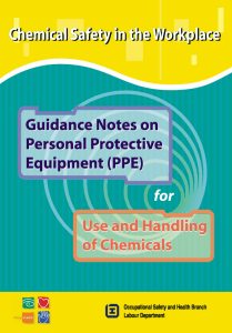 Guidance Notes on Personal Protective Equipment (PPE) for Use and