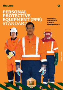 Personal Protective equiPment (PPe) Standard