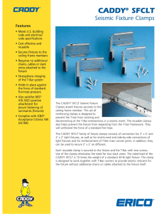 CADDY SFCLT Seismic Fixture Clamps