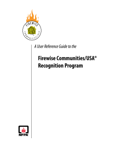 User Reference Guide to the Firewise Communities/USA