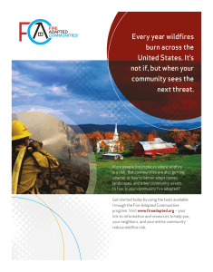 Fire Adapted Communities - International Association of Wildland Fire