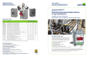 Powerswitch MS4X Product Bulletin