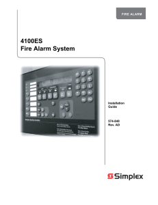 Simplex 4100ES Installation Guide