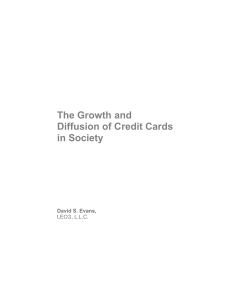 The Growth and Diffusion of Credit Cards in Society