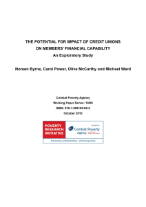 The Potential for Impact of Credit Unions on Members` Financial