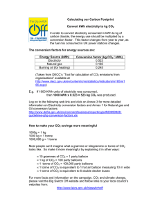 Calculating our Carbon Footprint Final