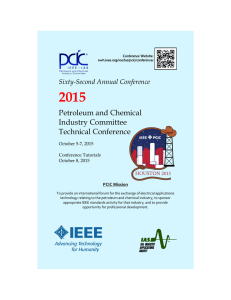 Petroleum and Chemical Industry Committee Technical Conference