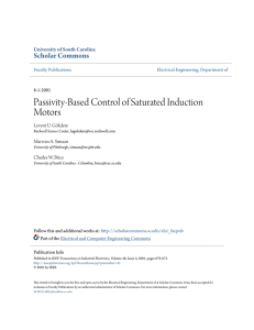 Passivity-Based Control of Saturated Induction Motors