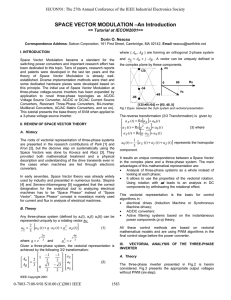 Space Vector Modulation