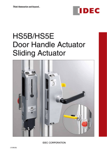 HS5B/HS5E Door Handle Actuator Sliding Actuator